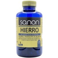 Hierro + ácido fólico + vitamina B12, B1, B2, B3 y B6 365 cápsulas de 556.8mg - Sanon | Natural Doctor