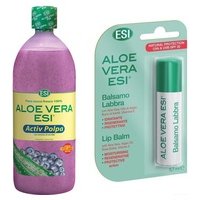 Aloe vera de arándano + Barra de labios 1 L - ESI