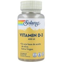 Solaray vitamina D3 400 UI (10 µg) 120 perlas