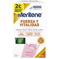 Batido Meritene Fuerza y Vitalidad Fresa 2€ Dto 15 sobres - Meritene