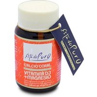 Calcio coral con vitamina D3 y magnesio 120 cápsulas vegetales de 824.5mg - Estado Puro