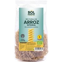 Fusilli de arroz integral sin gluten Bio 250 g - Sol Natural | Natural Doctor