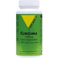 Extracto de curcuminoide estandarizado al 95% de cúrcuma 1000 mg 60 comprimidos - Vitall +