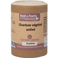 Carbón vegetal activado bio 60 cápsulas - Nat & Form