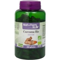 Cúrcuma orgánica 200 cápsulas vegetales - Nat & Form