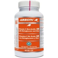 Vitamina C no acida con betaglucanos y zinc 120 cápsulas - Airbiotic | Natural Doctor