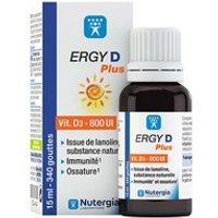 Nutergia Ergy D Plus vitamina D3 800 UI (20 µg) 15 ml