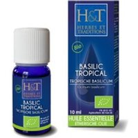 Aceite esencial de albahaca tropical orgánica (Ocimum basilicum) 10 ml de aceite esencial (Albahaca) - Herbes & Traditions