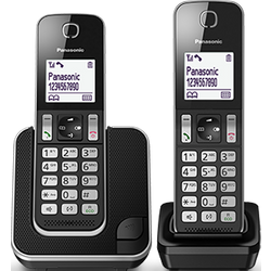 Panasonic KX-TGD312JTB Telefono Cordless Digitale, Unità Base e 2 Ricevitori, Display LCD Bianco, Vivavoce, ID Chiamante, Blocco Chiamate Indesiderate, Modalità Eco Plus, Sicurezza DECT, Nero Panasonic KX-TGD312JTB Telefono Cordless Digitale, Unità Base e 2 Ricevitori, Display LCD Bianco, Vivavoce, ID Chiamante, Blocco Chiamate Indesiderate, Modalità Eco Plus, Sicurezza DECT, Nero