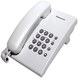 KX-TS500EXW - Telefono da tavolo, vivavoce, bianco