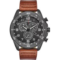 Sport Casual AR Collection Solar Chronograph Watch - Brown/Black