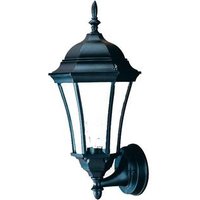 One Light Matte Black Wall Lantern