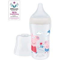 NUK Peppa Pig Perfect Match Babyflasche 260ml mit weichem Silikon-Trinksauger