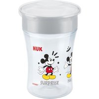 NUK Disney Mickey Mouse Magic Cup 230ml mit Deckel grau/weiß