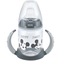 NUK Disney Mickey Mouse First Choice Trinklernflasche mit Temperature Control 150ml grau