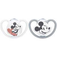 NUK Disney Mickey Mouse Space Silikon-Schnuller weiß 18-36m