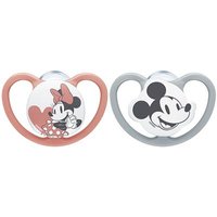 NUK Disney Mickey Mouse Space Silikon-Schnuller rot 0-6m