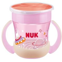 NUK Mini Magic Cup Night 160ml mit Trinkrand und Deckel rosa