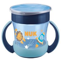 NUK Mini Magic Cup Night 160ml mit Trinkrand und Deckel blau