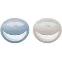 NUK MommyFeel Silikon-Schnuller Blau/Grau