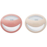 NUK Perfect Match Silikon-Schnuller beige/rot