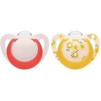 NUK Star Silikon-Schnuller gelb 18-36m