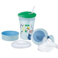NUK Trinklernset 230ml blau/grün