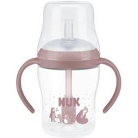 NUK Perfect Match Trinklernflasche Strohhalm 150ml rot