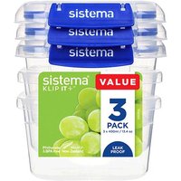 Sistema KLIP IT PLUS Frischhaltedosen Set 3x400ml