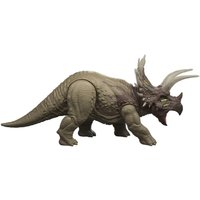 Imagen de JURASSIC PARK - Figura Tricerátops con rugidos, luces, ataque y código para juego digital Jurassic World.