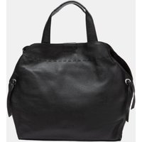 Abbacino - Bolso de mano en piel con pespunte.