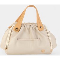 Volum - Bolso de mano mediano en polipiel con detalle fruncido y doble asa ergonómica.