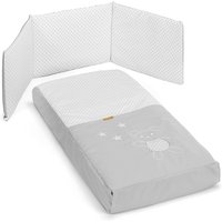 Cotinfant - Juego de Colcha + Protector para cuna (60 x 120 cm.) Cotinfant Bear gris.