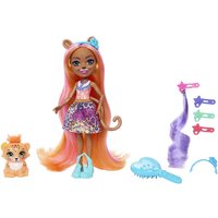 Imagen de Enchantimals - Enchantimals Muñeca con accesorios para peinar Glam Party Guepardo Mattel.