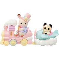 Imagen de Sylvanian Families - Crème Y Erin En Tren Y Avión Sylvanian Families Epoch.