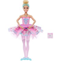 Imagen de Barbie - Barbie Cascanueces Clara, muñeca con tutú transformable degradado, collar con corazón y regalo incluido.