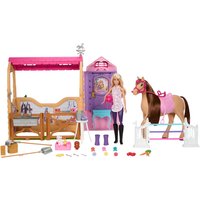 Imagen de Barbie - Barbie Mysteries Malibú con establo.
