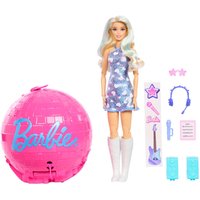 Imagen de Barbie - Muñeca estrella del pop Barbie Roll & Reveal Pop, con 8 sorpresas y estuche bola de discoteca.