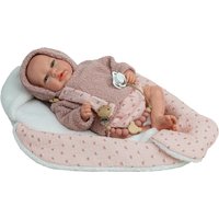 Imagen de ARIAS - Muñeco bebés Reborn 40 Cm Luna con manta Nido, chupete, chupetero, pañal, Libro de familia y certificado de autenticidad Arias.