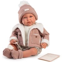 Imagen de Muñecas Antonio Juan - Muñeca Mi Primer Reborn Daniela chaqueta borreguito 52cm Cuerpo blandito Muñecas Antonio Juan.