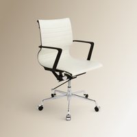 El Corte Inglés - Silla de escritorio en símil piel con ruedas Tyler El Corte Inglés.