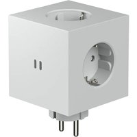 AVOLT - Regleta eléctrica cuadrada SQ1 a pared 30W Dual 3 Tomas Schuko + 2 USB-C.