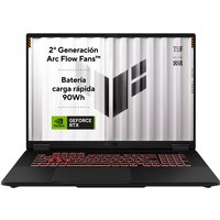 Asus - Portátil Gaming ASUS TUF Gaming A18 FA808UP-S8073, Ryzen 7-260, 32GB, 1TB SSD, NVIDIA GeForce RTX 5070, 18', Sin Sistema Operativo.