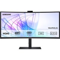 Samsung - Monitor PC curvo 34" (86,3 cm) Samsung Profesional ViewFinity S6, UWQHD, 100 Hz, con Webcam, HDR10, FreeSync.