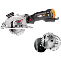 Worx - Sierra Circular Portátil Eléctrica a red WorxSaw XL WX427 710 W + Maletín.