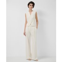 Roberto Verino - Pantalón de mujer recto con pinzas crepe.
