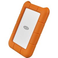 LaCie - Disco duro externo portátil LaCie Rugged 1TB USB-C naranja.