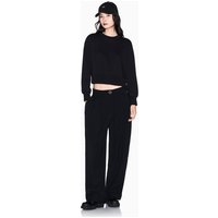 Armani Exchange - Pantalón de mujer ancho con pinzas.
