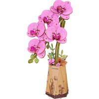 Imagen de Robotime - Maqueta de madera Robotime Purple Moth Orchid.