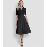 DKNY - Vestido midi de manga francesa.